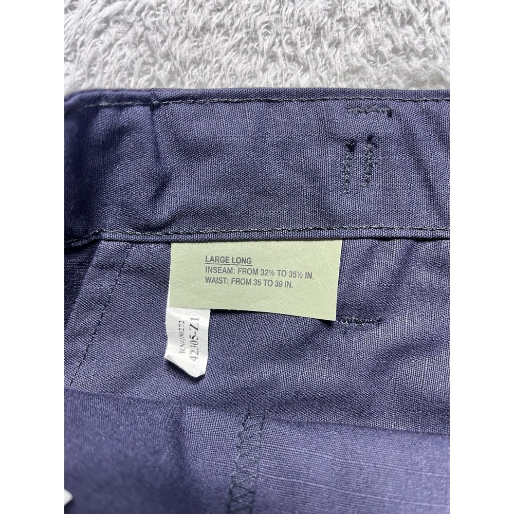 NWT Tru-Spec Mens Pants Large Long 39x36 BDU Basics Blue Adjustable Waist - Picture 3 of 8